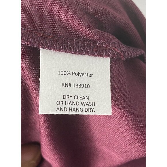 Show Me Your MuMu Woman's Caitlin Ruffle Maxi Dress Merlot Chiffon SZ‎ XS - Picture 8 of 12